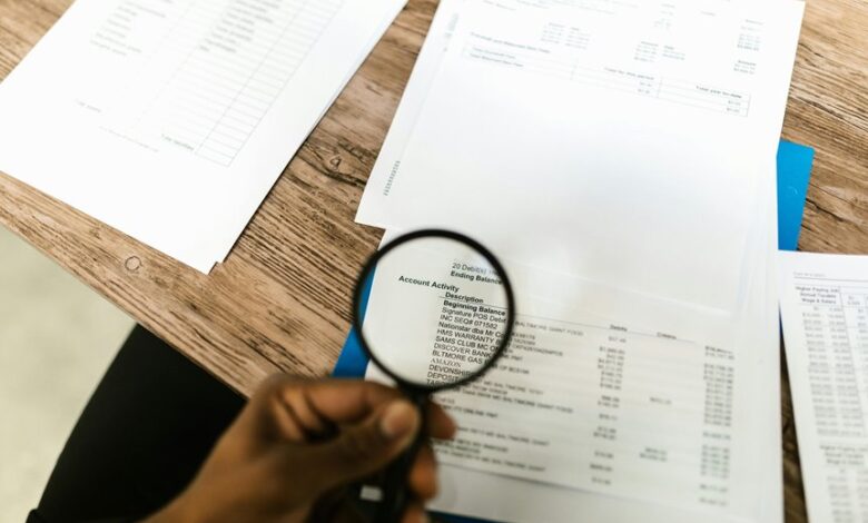 account data review identifiers and codes